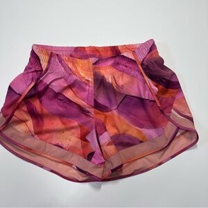 Athleta Women's Multicolor Printed Mesh Racer Run Shorts